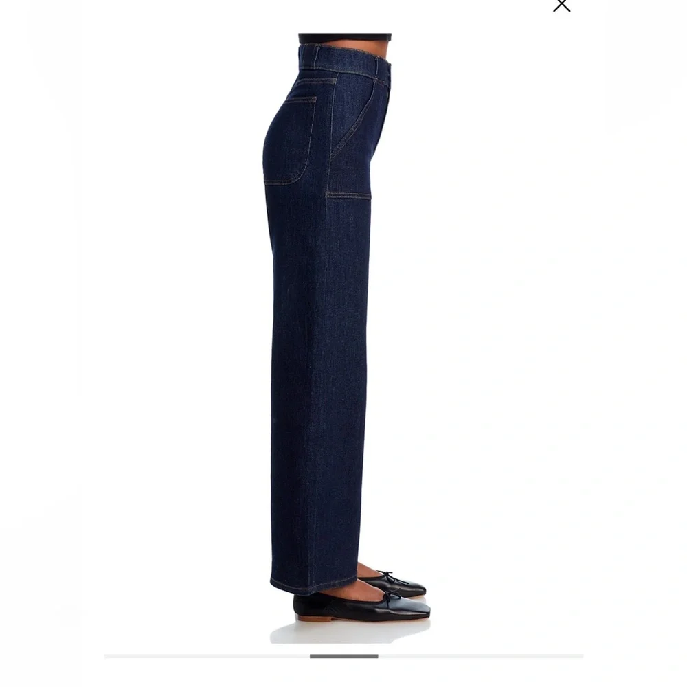FRAME Denim High Rise Modern Pocket Jean in Rinse, Size 30. - Picture 3 of 15